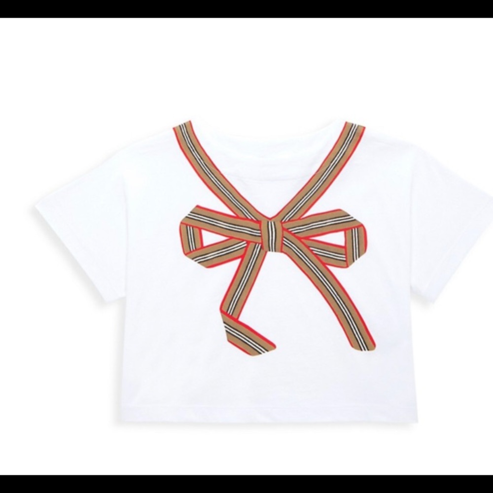 NWT Burberry Leona bow tshirt 6yr